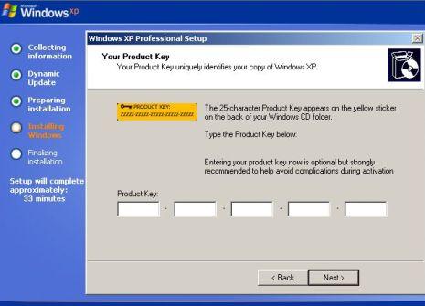 Windows XP einrichten