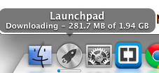 Launchpad download-Fortschritt