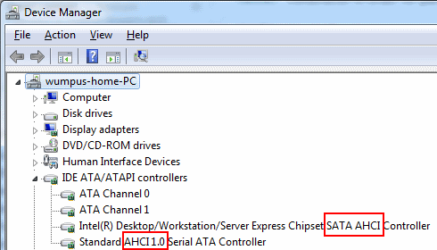 Gerätemanager-IDE ATA/ATAPI-Controller