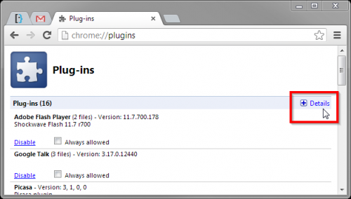 Chrome-Plugins manager